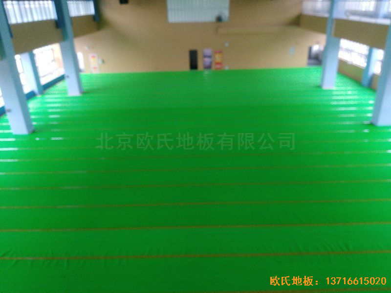 安徽合肥第十一中學(xué)運動地板施工案例