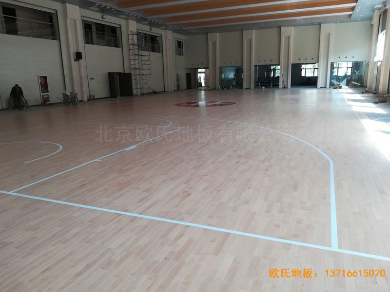 陜西榆林神木何家塔煤礦運動木地板鋪設案例
