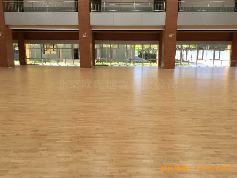 山西晉中榆次區(qū)寇村小學(xué)運(yùn)動館體育地板安裝案例0