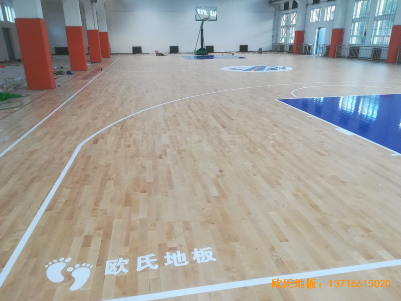 新疆昌吉職工活動中心運動地板鋪設(shè)案例0