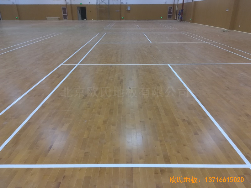 江蘇上海大眾儀征分公司運動館運動地板鋪設案例5