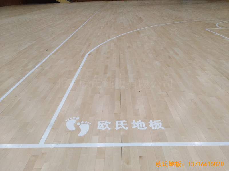 浙江三門核電站體育館運(yùn)動(dòng)地板安裝案例3