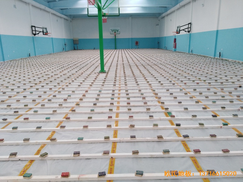 北京昌平體育健身俱樂部運(yùn)動(dòng)木地板施工案例1