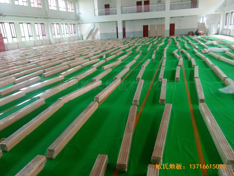 北京趙全營鎮(zhèn)天順小學(xué)體育館運(yùn)動地板鋪設(shè)案例2