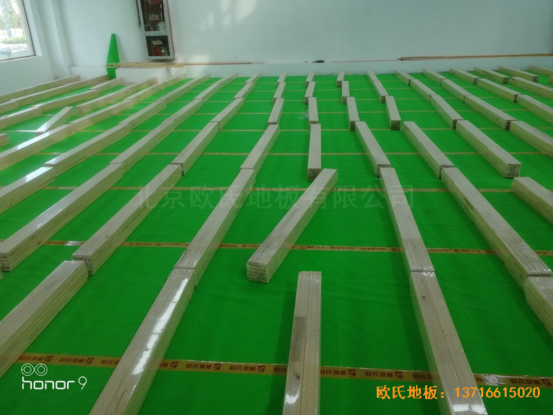 上海江楊南路485號攻守道場運(yùn)動(dòng)地板安裝案例2