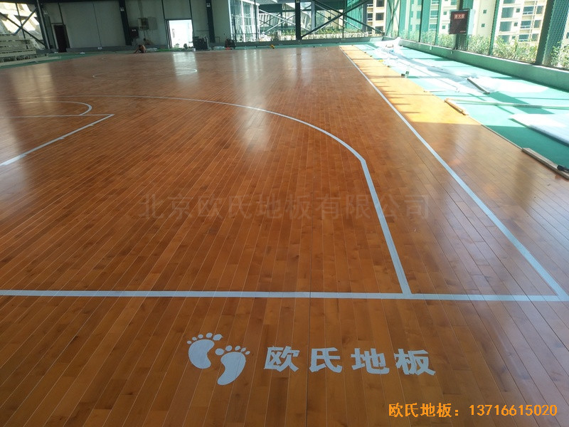 四川瀘州合江縣人民法院籃球館運(yùn)動(dòng)木地板鋪設(shè)案例3