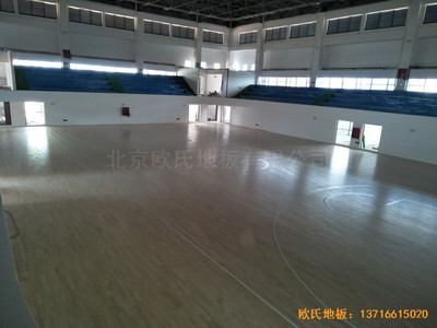 江西贛州天嬌中學(xué)運(yùn)動館體育地板鋪裝案例