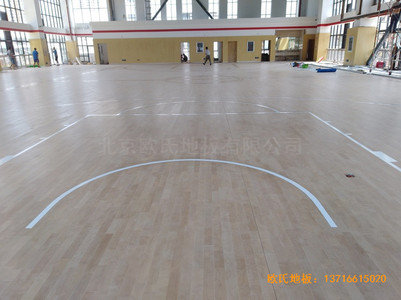 云南倪家營第三小學(xué)籃球館運(yùn)動地板安裝案例