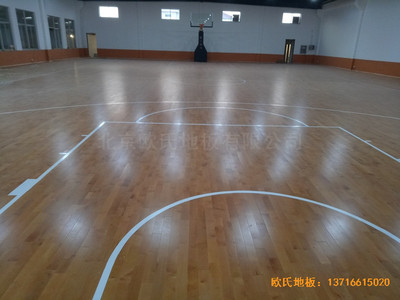 鹽城大豐區(qū)籃球館運動木地板安裝案例