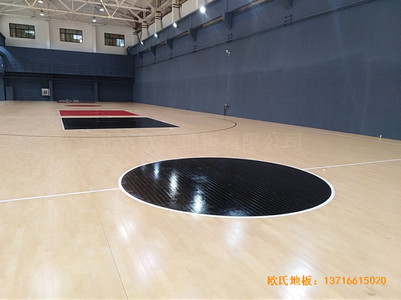 山東同昌23號籃球館體育地板施工案例