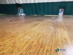 一般籃球場木地板施工步驟