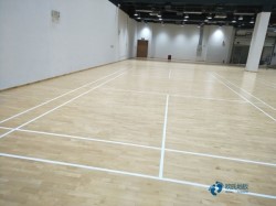 俄勒岡松舞臺(tái)體育場(chǎng)地木地板施工團(tuán)隊(duì)